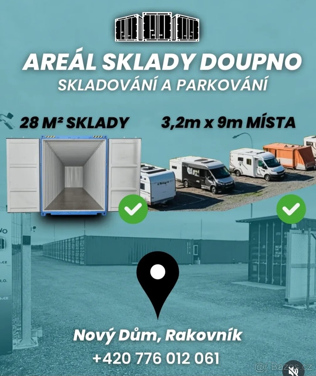 Parkovací místo dodávka karavan obytné auto technika - 2