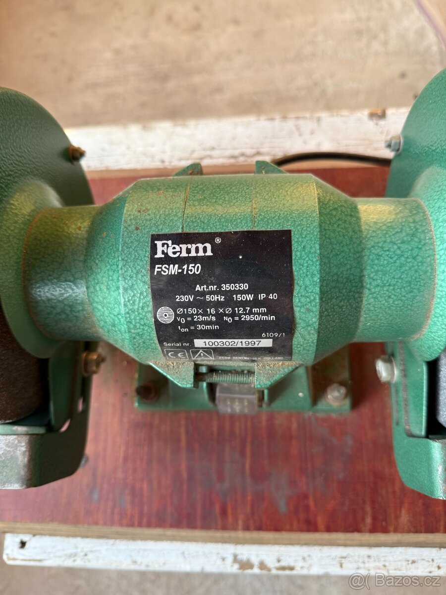 Dvoukotoučová stolní bruska Ferm - 2