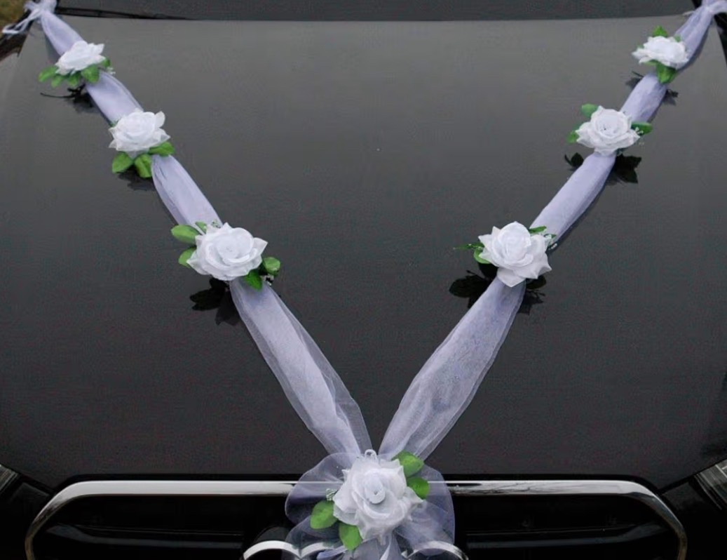 Svatební dekorace na auto - 2