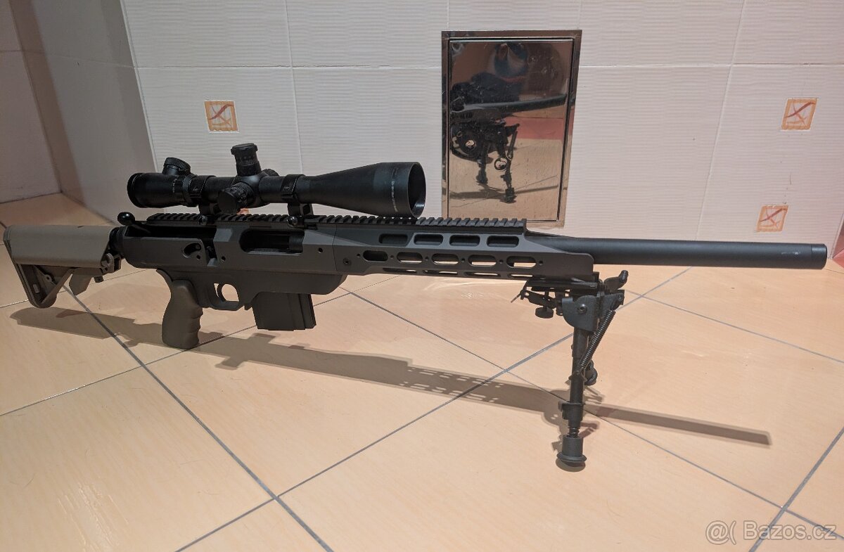 AAC21 (desert) – plynová odstřelovačka + puškohled + bipod - 2