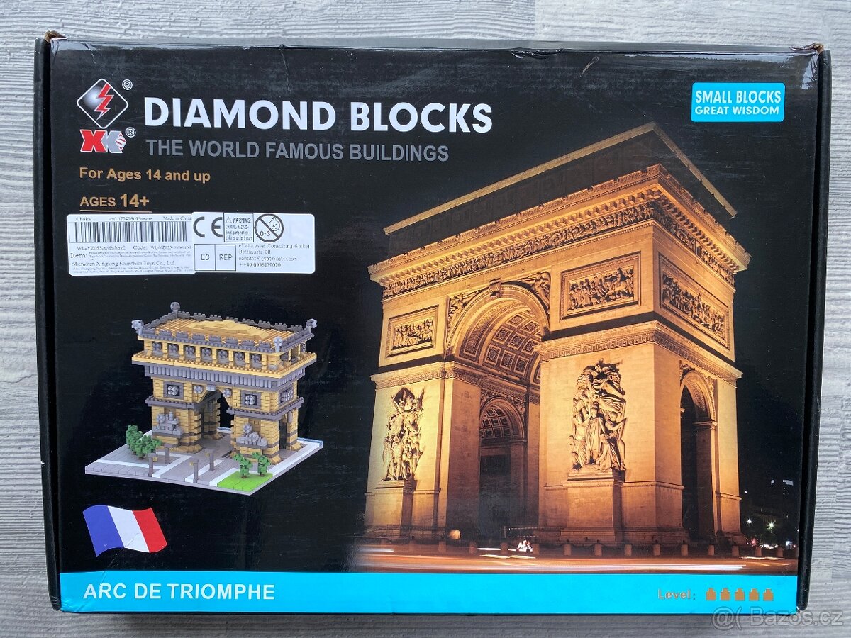 NOVÉ Stavebnice Vítězný oblouk - 1626 kostek - 2