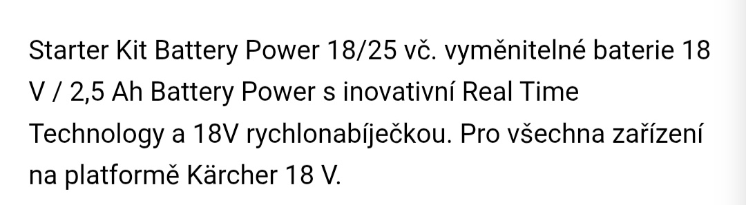 Karcher Starter kit Battery Power 12/25 - 2