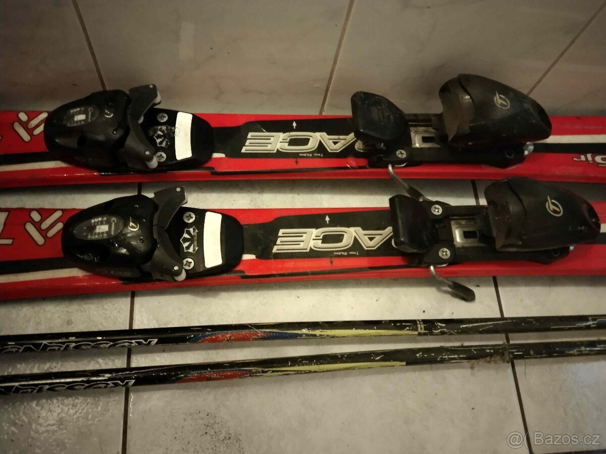 krátké lyže, Lyže pro děti, Lyže a hůlky - 2