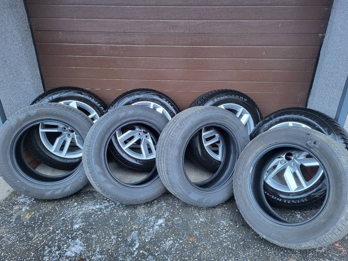 Originální alu kola Audi Q5 + zimními i letními pneu - 2