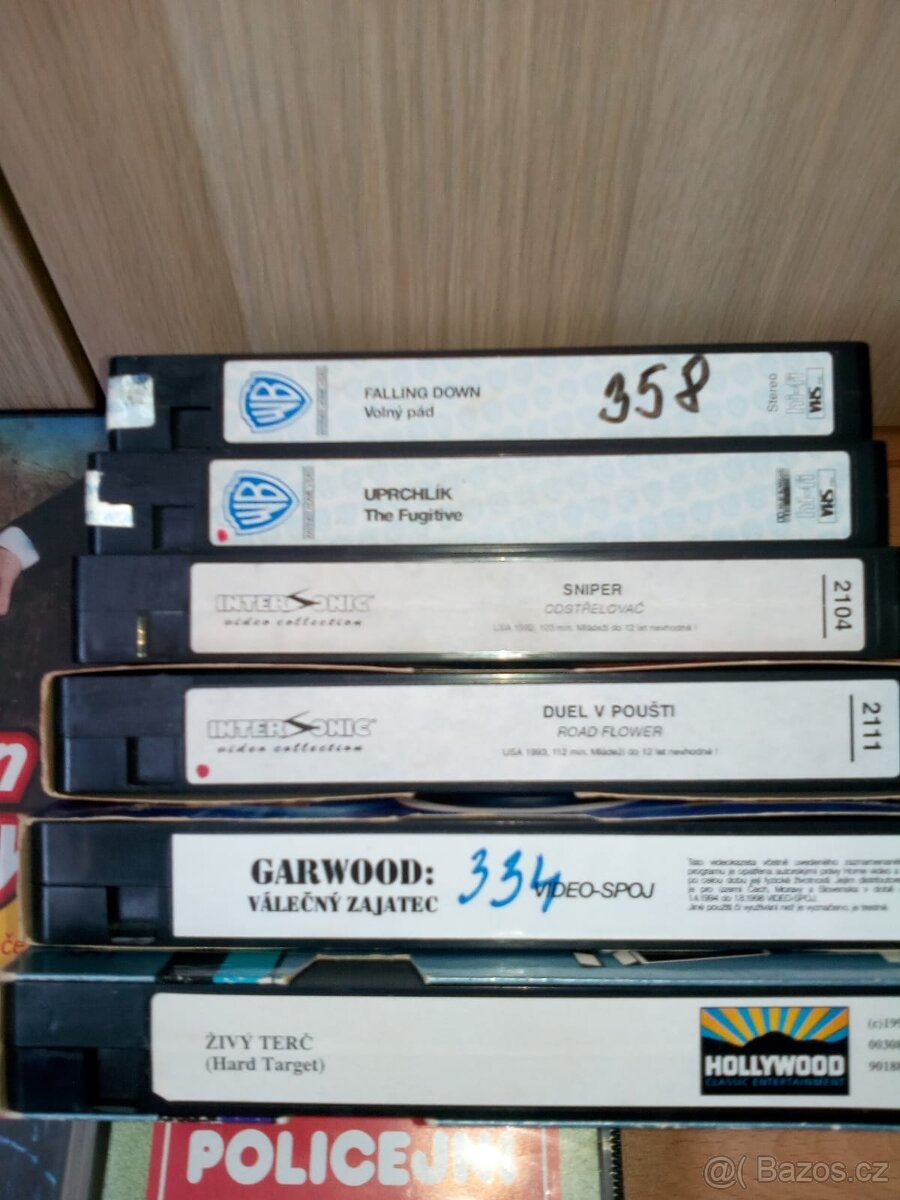 VHS kazety original nahrané 17 ks - 2