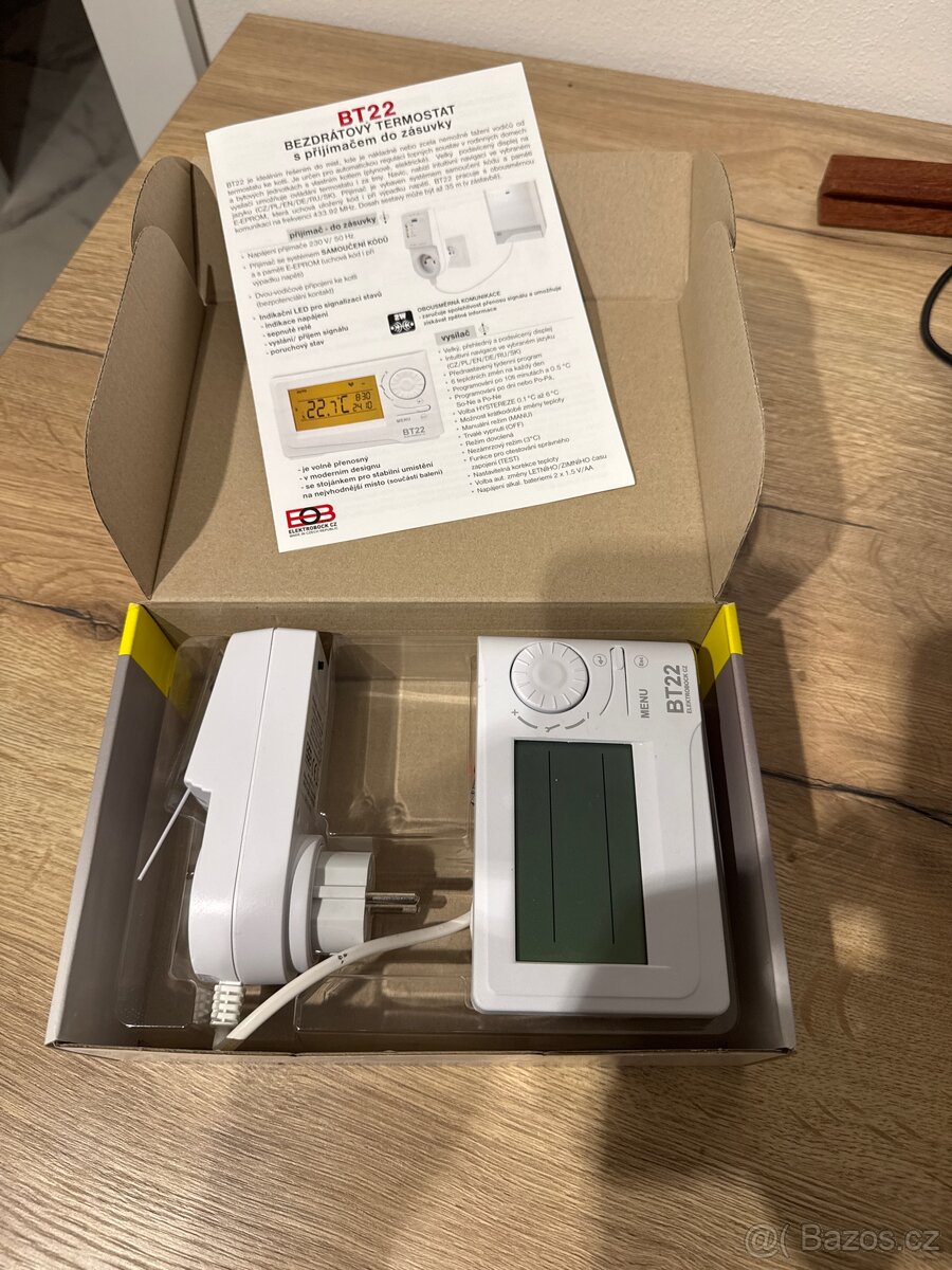 Bezdrátový pokojový termostat BT22 RF - 2