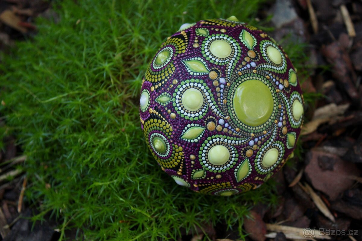 Mandala "Olivová" DotArt, akryl - 2