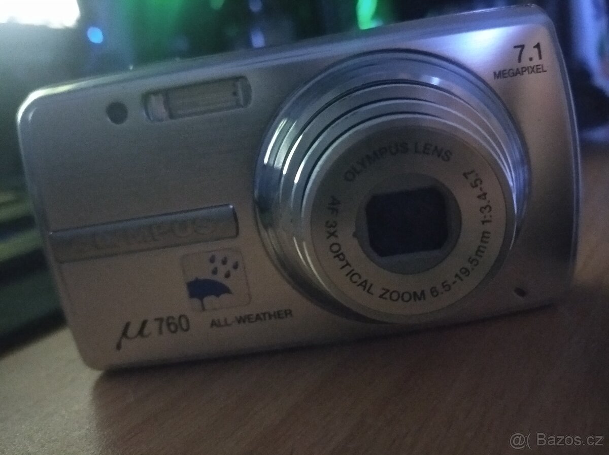 Kultovní Olympus µ 760 (Mju) + 1GB xD Karta - 2