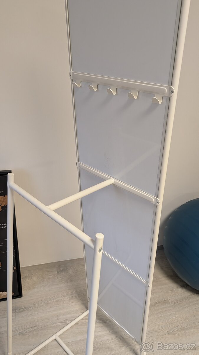 Samostojici zrcadlo - bílé kovové IKEA - 2