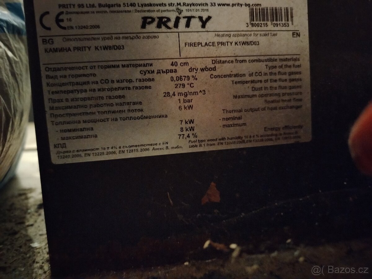 Krbová kamna 15kw - 2