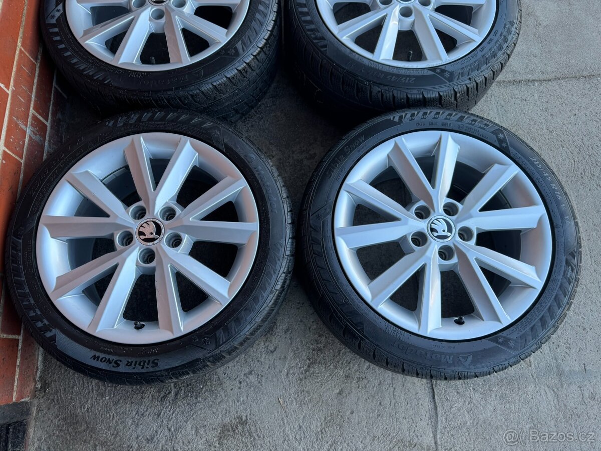 Alu 16" 5x100, škoda "ANTIA" zimní 80% F3 Rapid TOP - 2
