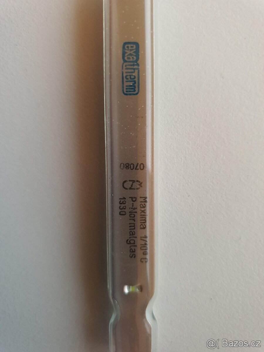 Řtuťový teploměr Exatherm původní česká výroba - 2