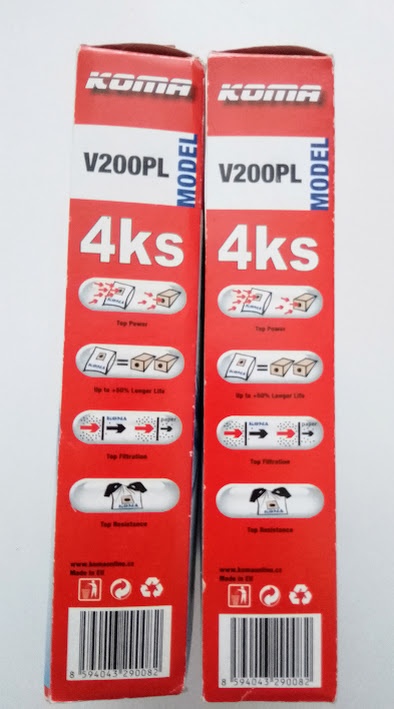 SÁČKY A FILTRY DO VYSAVAČE VORWERK KOMA V200PL - 2