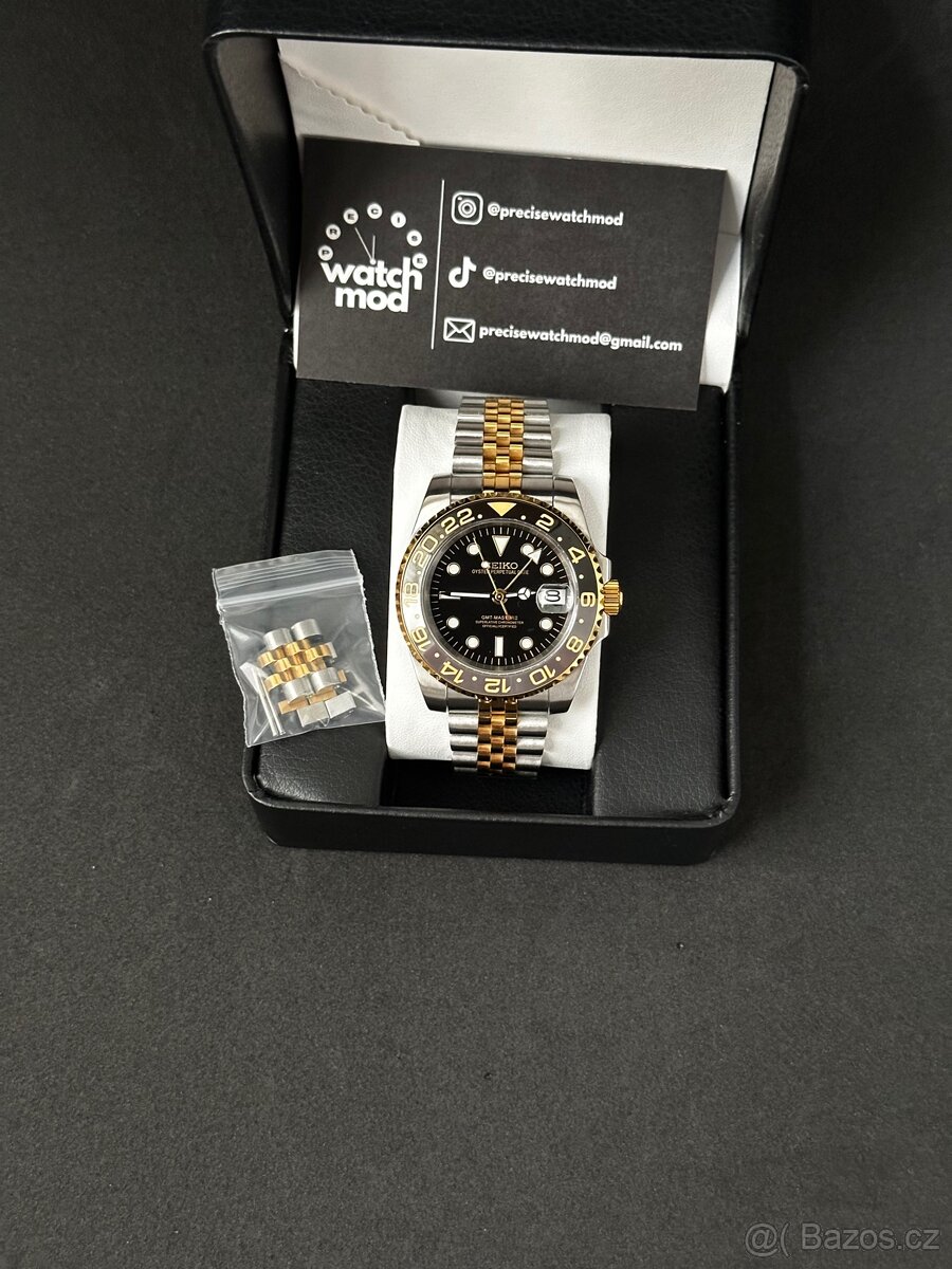 Seiko mod GMT Bicolor Gold - 2