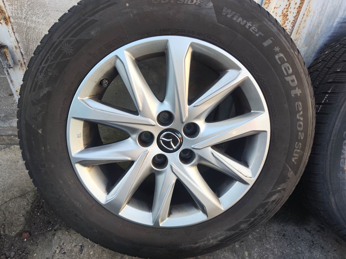 17"zimní alu sada 5x114 origo Mazda CX5 CX7 225/65 TPMS - 2