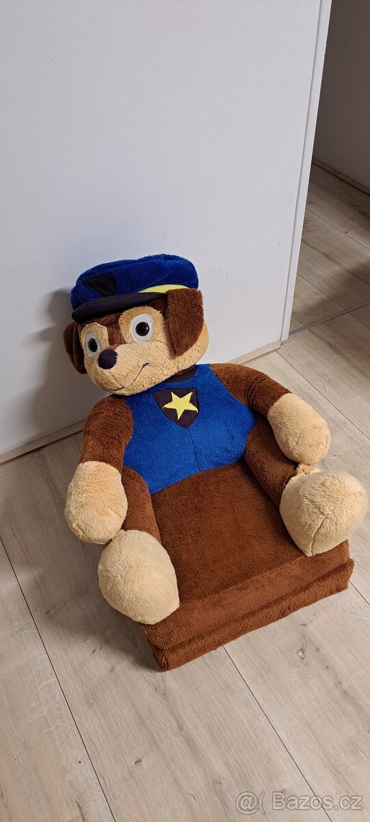 Dětské plyšové rozkládací křeslo - 2