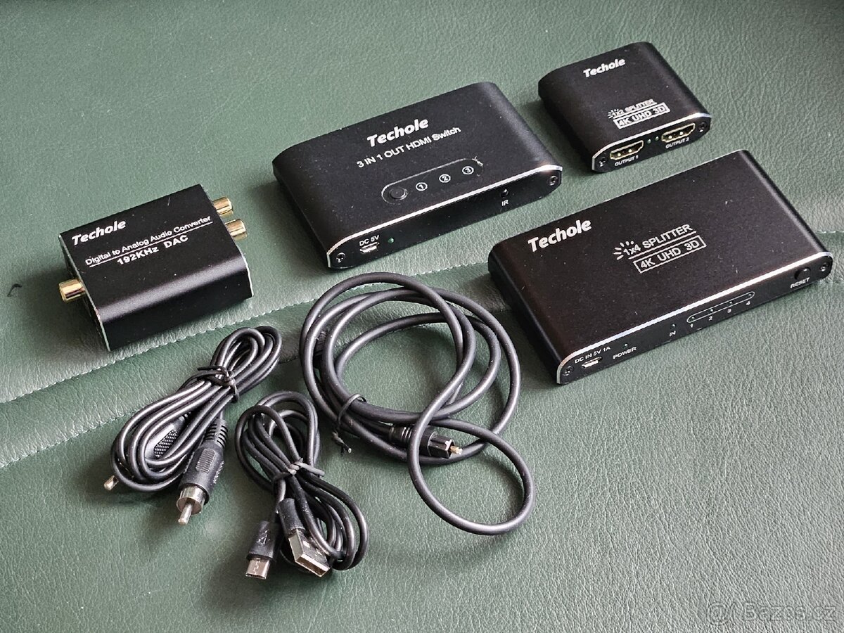 Sada AV převodníků Techole - HDMI 4K UHD, DAC - 2