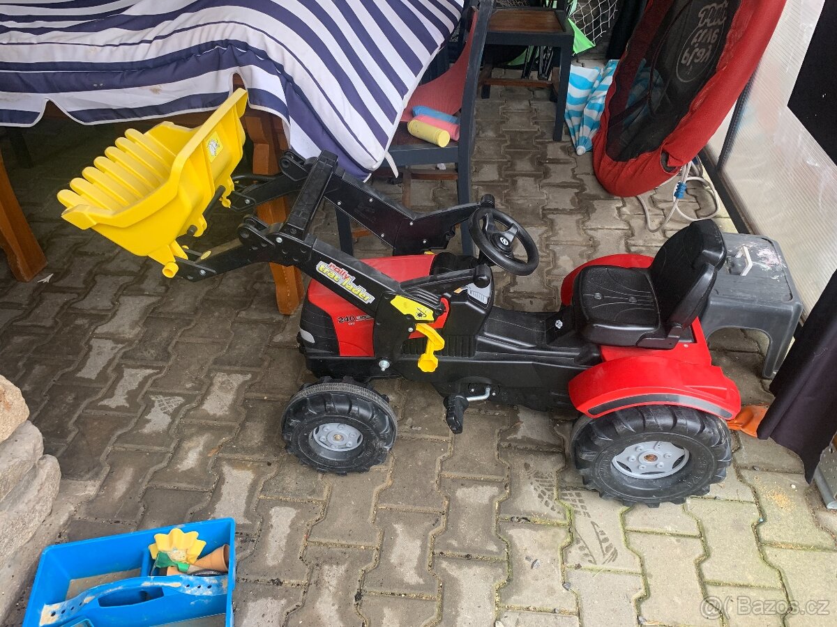 Rollytoys Šlapací traktor Case Puma s nakladačem - 2