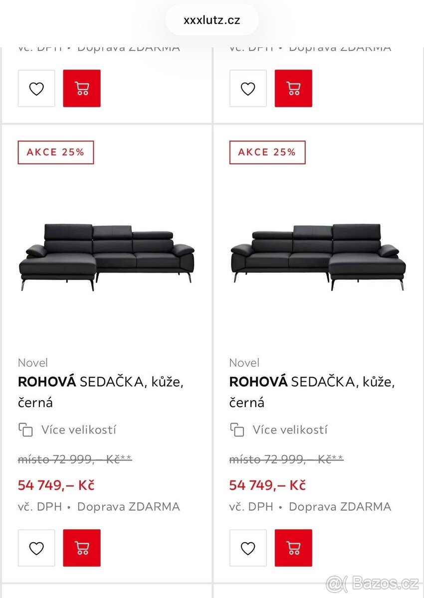 PRODÁM KOŽENOU SEDACÍ SOUPRAVU - 2