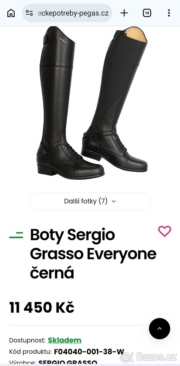Vysoké jezdecké boty Sergio Grasso vel.36 - 2