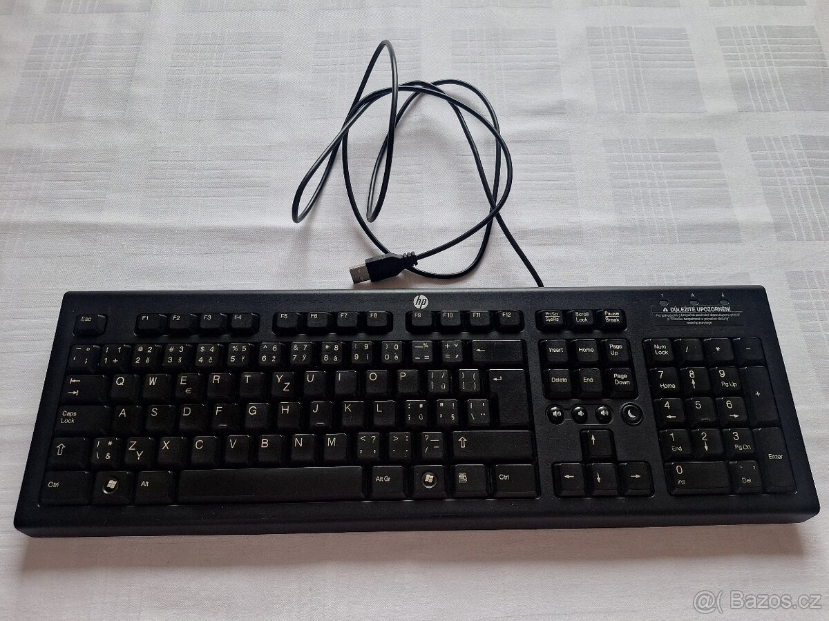 HP USB drátová klávesnice - 2
