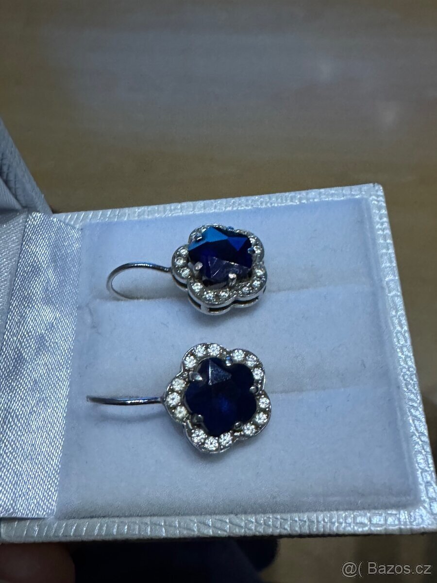 Zlaté briliantové náušnice 18K - 2