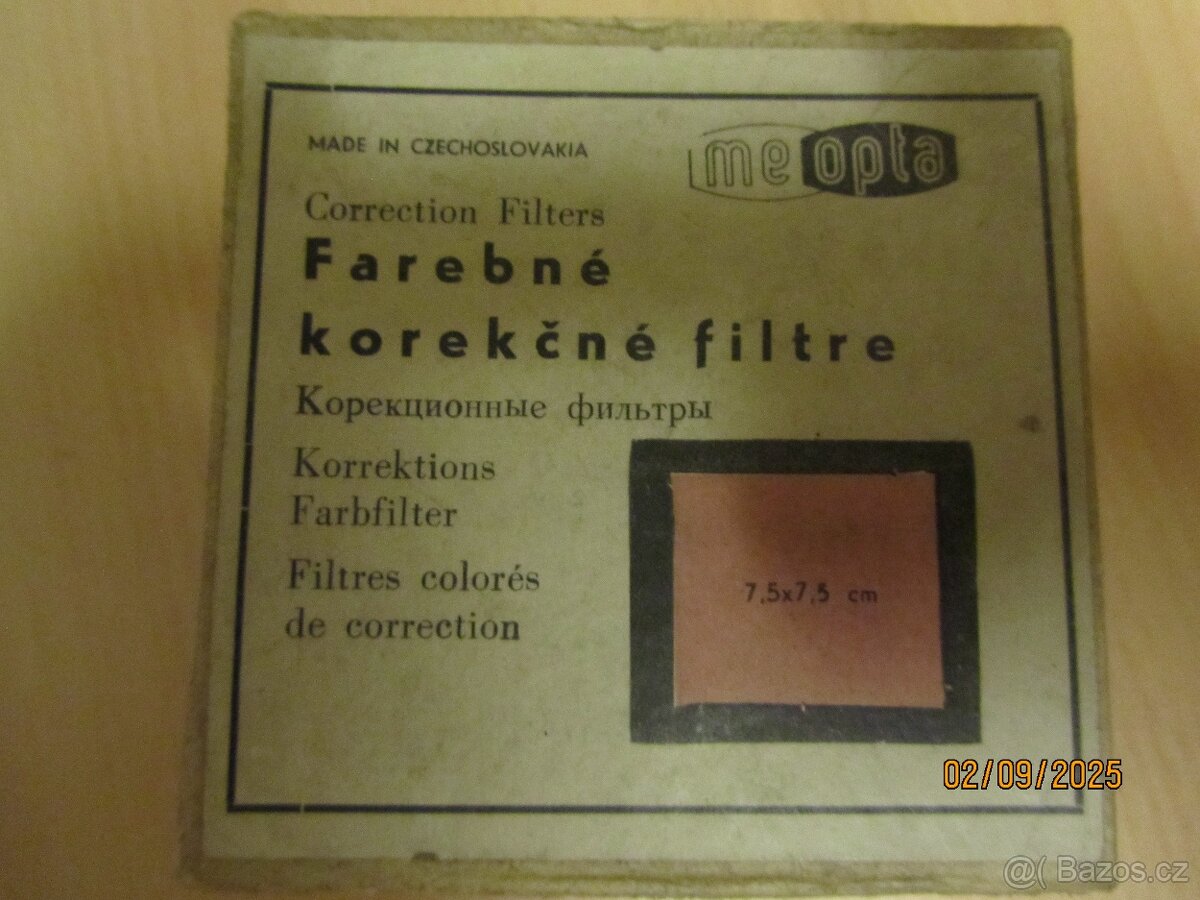Barevné korekční filtry Foma pro zvětšováky sklo 3 sady foto - 2