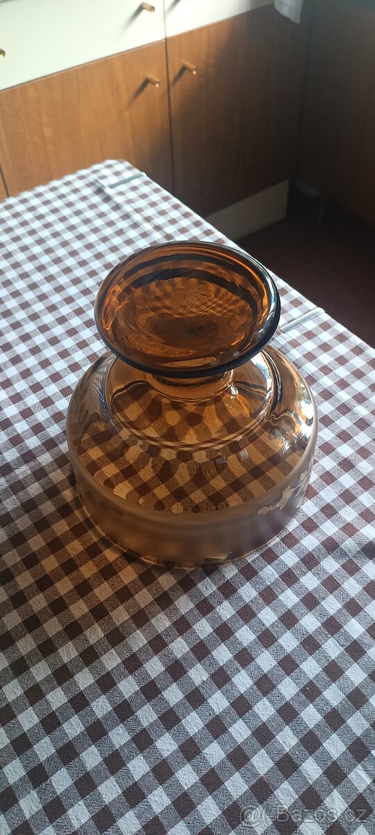 Skleněná mísa ve vintage stylu. - 2