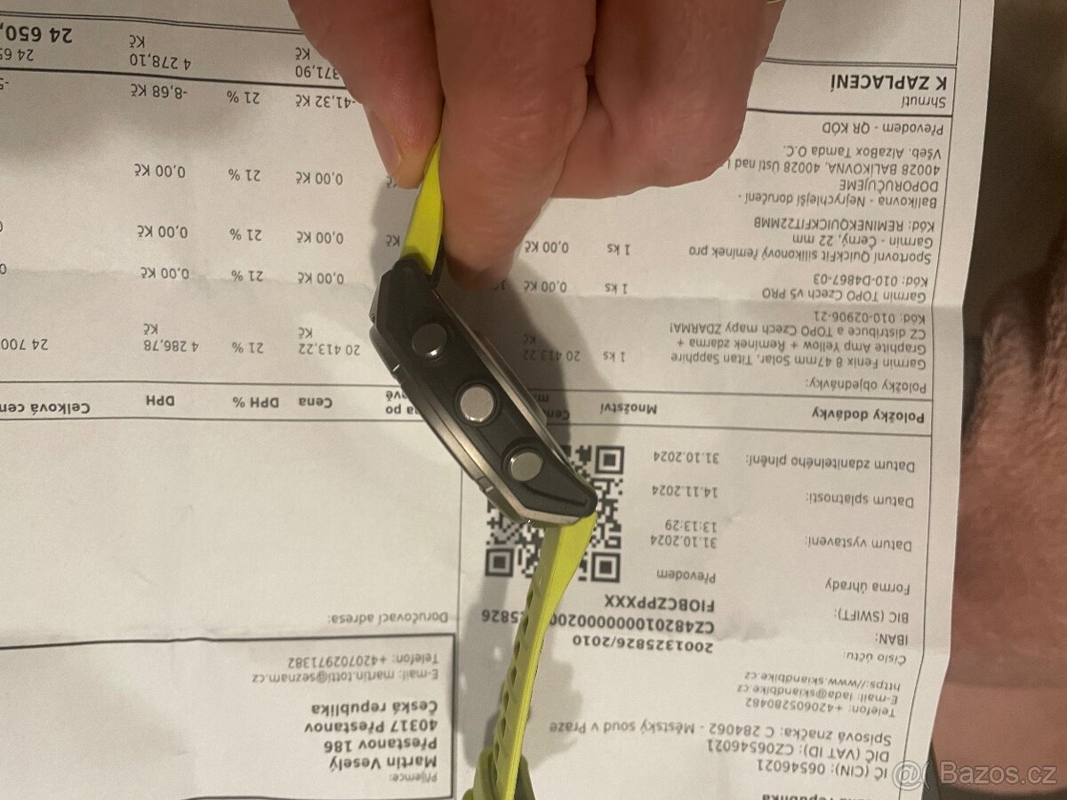 Garmin fenix 8 solar 47 mm zaruka 10/2026 - 2