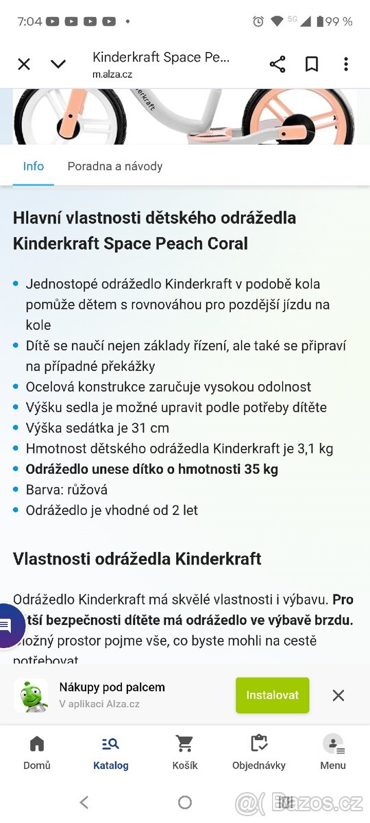 Dětské odrážedlo kinderkraft - 2