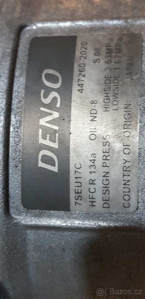 Prodám kompresor klimy VW 447260-2020 DENSO - 2