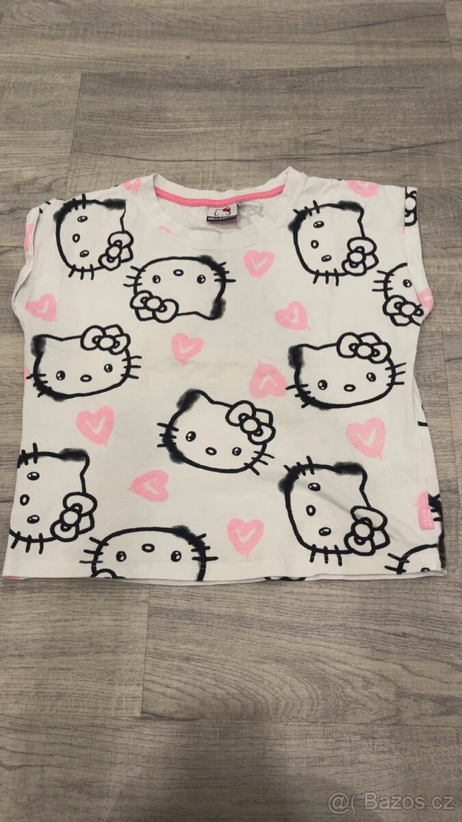 Hello Kitty bílé tričko, vel. 158-164cm - 2