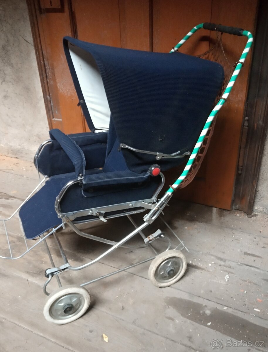 Manšestrový retro kočárek Zekiwa - 2