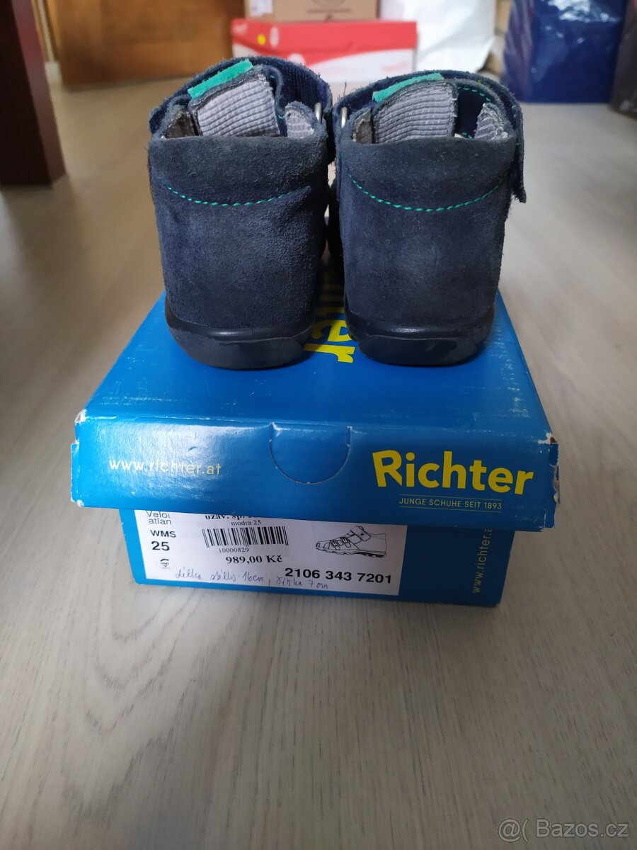 Sandále Richter vel. 25 semišové - 2