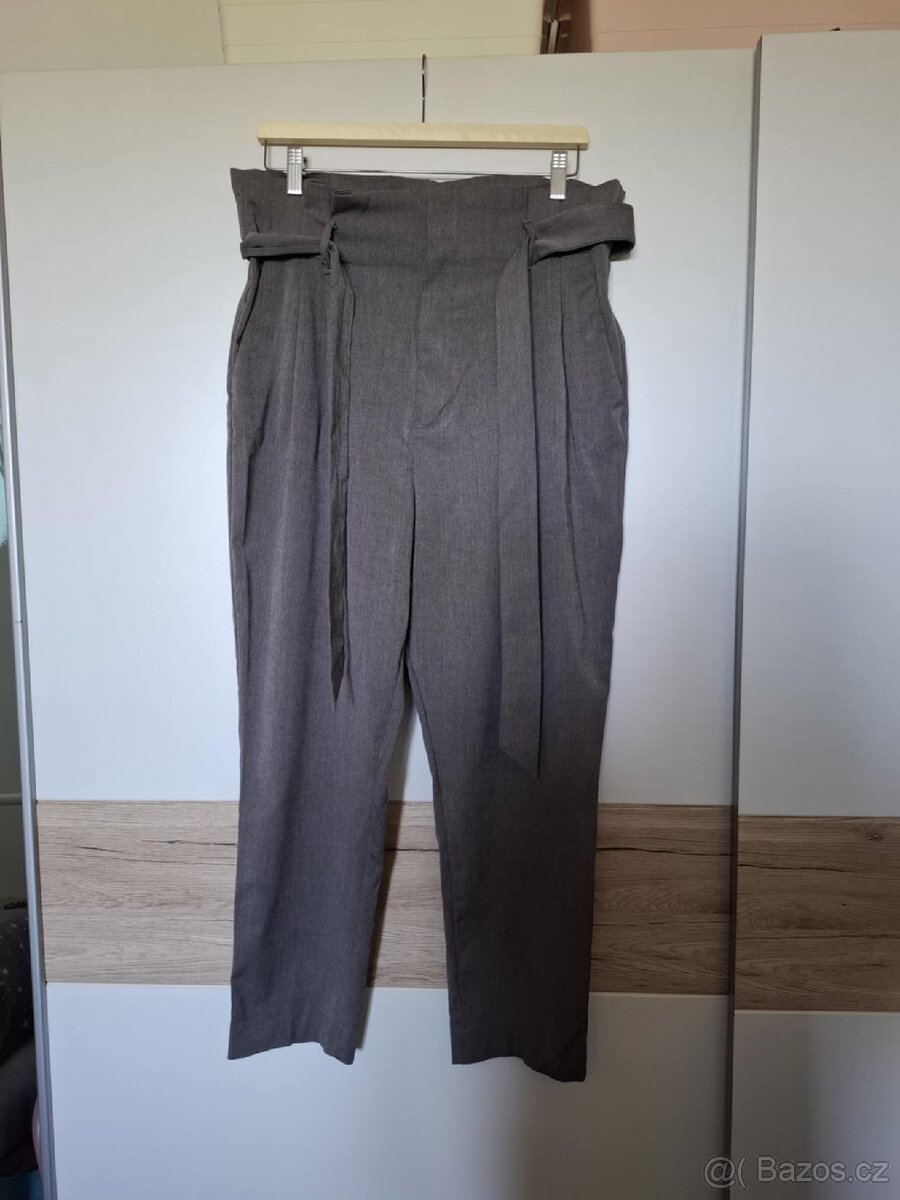 H&M šedé kalhoty L/XL - 2