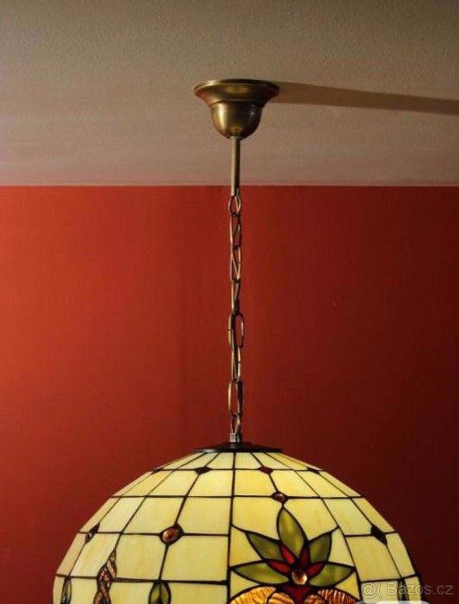 Vitrážový Tiffany lustr 41-nový - 2