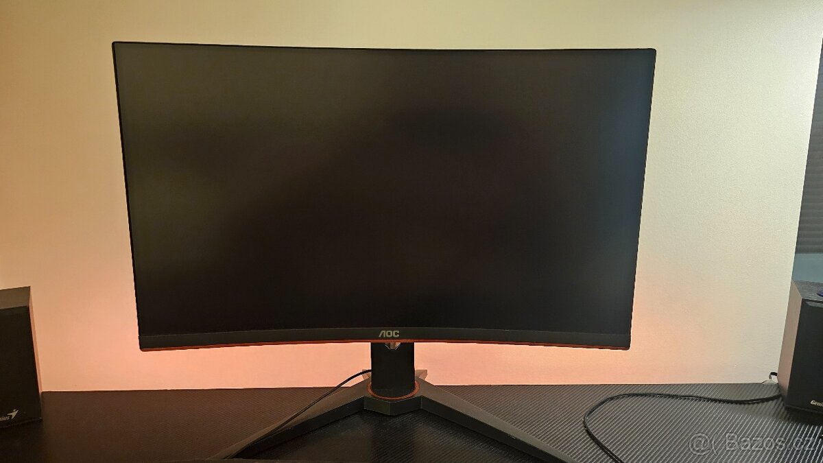 Herní zakřivený LED monitor AOC C24G1 24" 144 Hz - 2