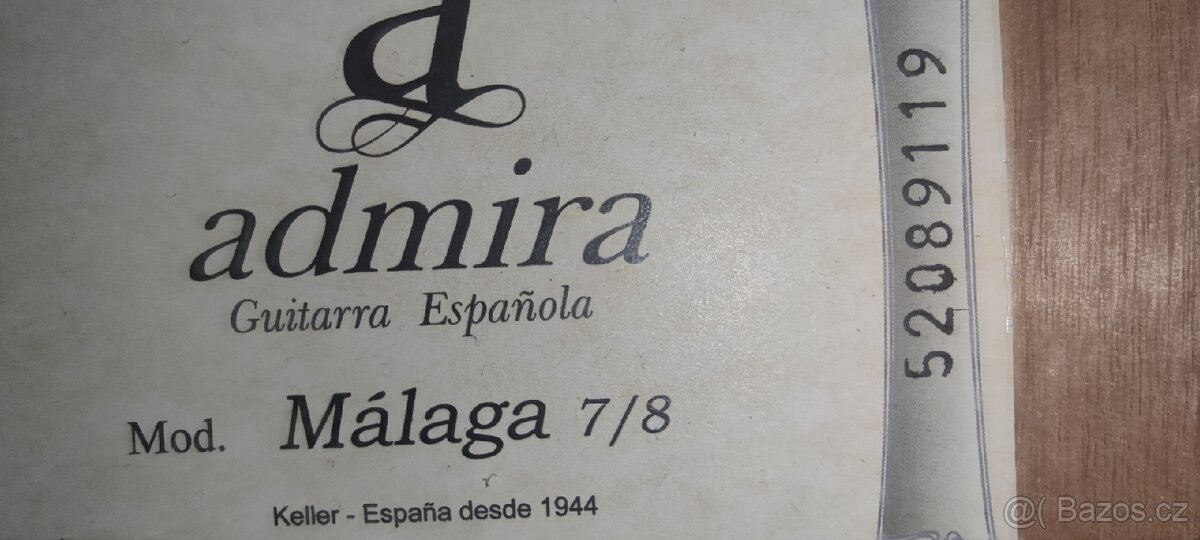 Kytara admira malaga 7/8 - 2