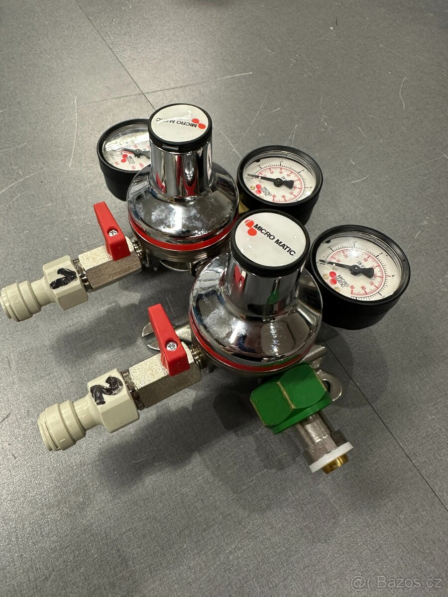 BIOGON - Redukční ventil N2 micromatic 2 stupně W24/32 - 2