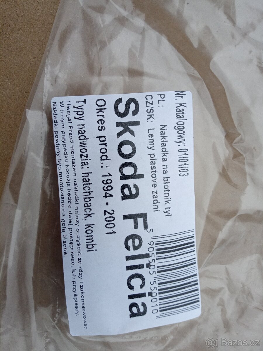 Listy zadni skoda felica - 2