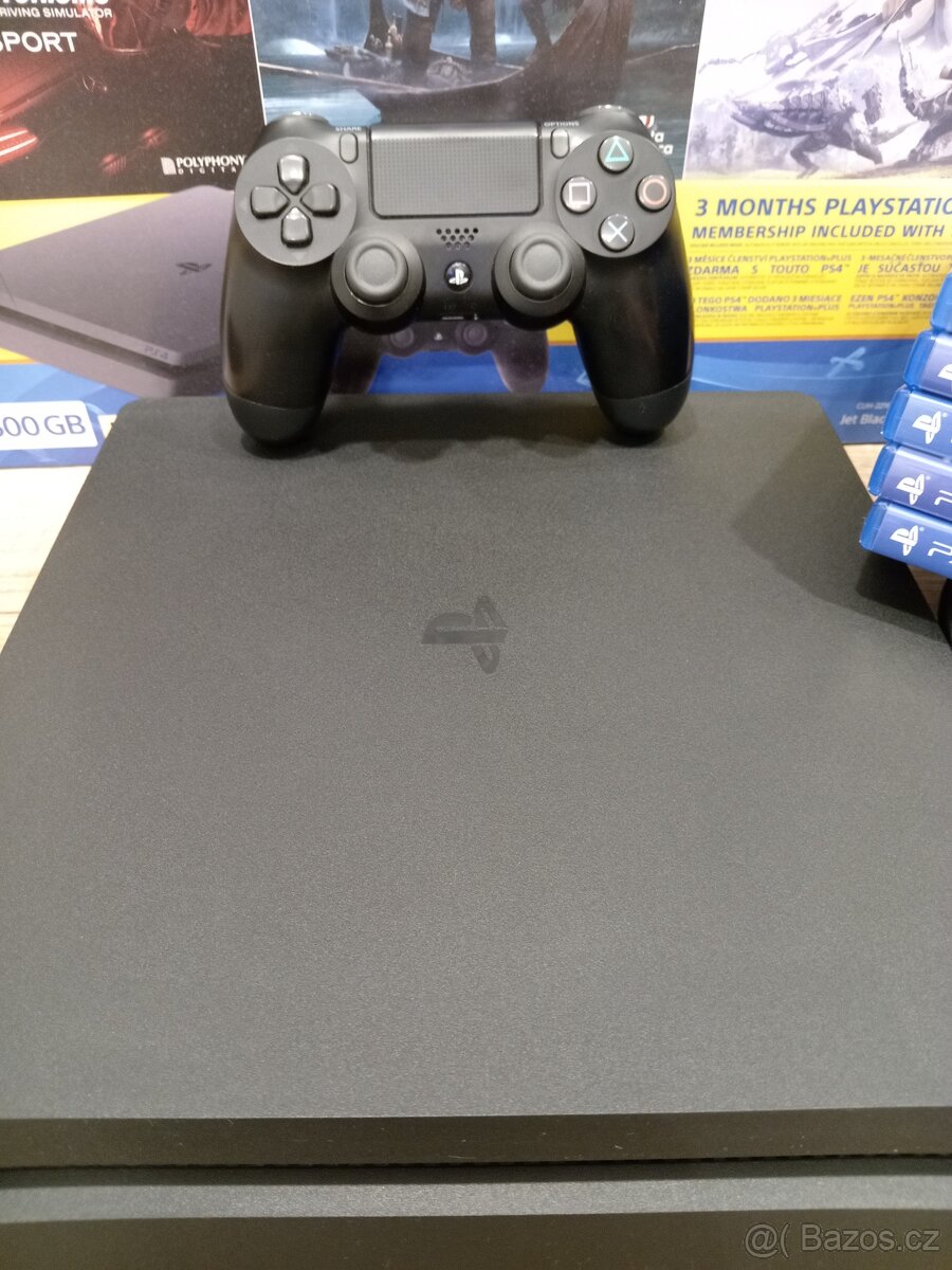 PlayStation 4 Slim 500GB + 5 her - 2
