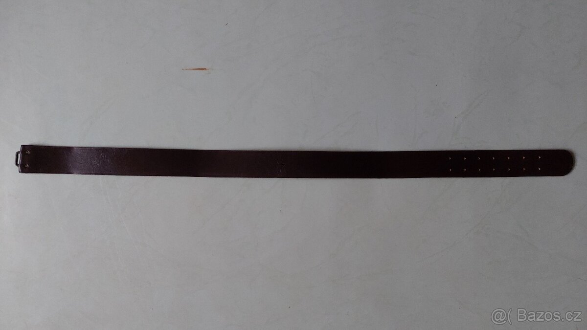 Vojenský kožený opasek nový uloženka 90 cm ČSLA - 2