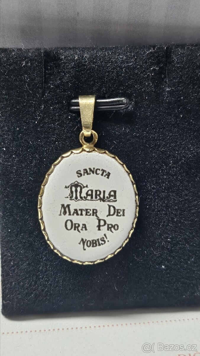 Prodám zlatý přívěšek Madonka - 2