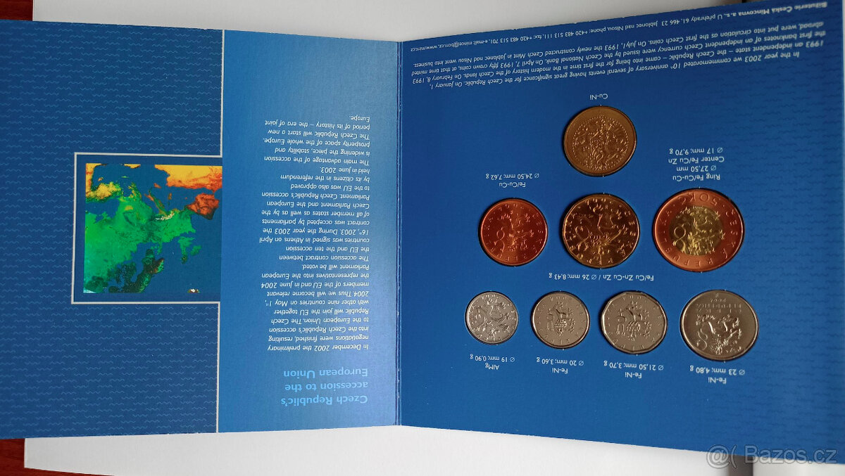 Sada oběžných mincí 2004, Vstup ČR do EU. - 2