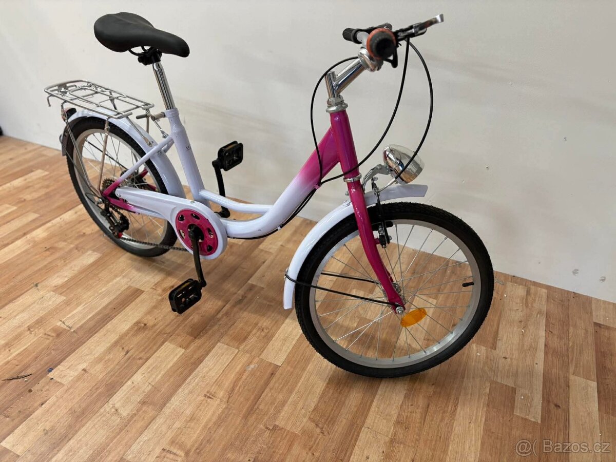 Dětské kolo 20” bílo-růžové - 2