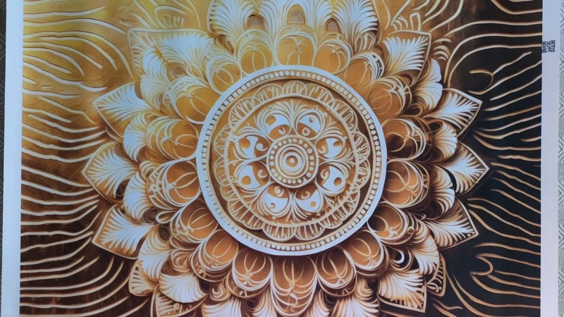 Obraz Zlatá Mandala 80x100cm - 2