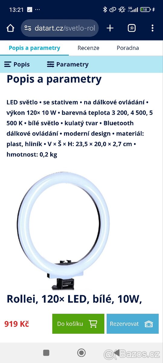 Ring light Rollei - 2