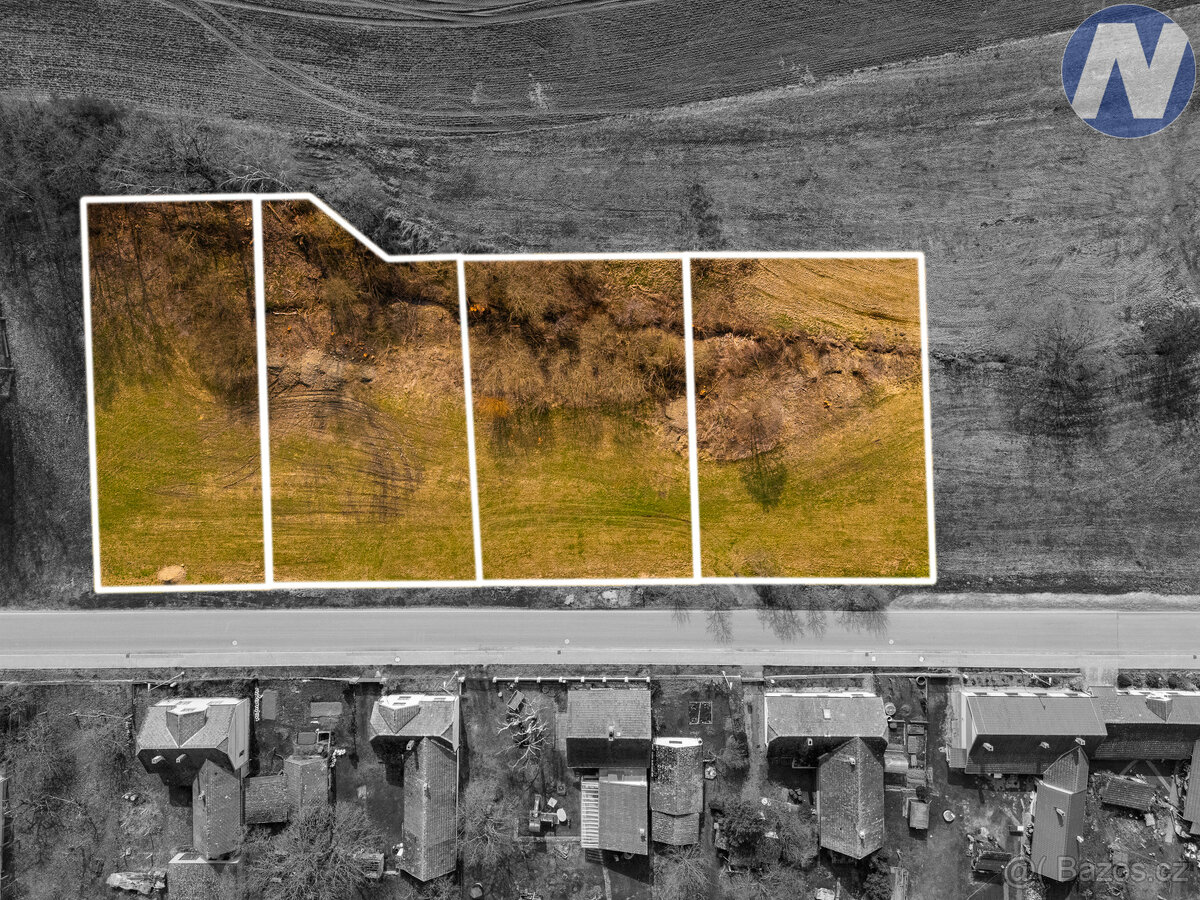 Prodej 3 stavebních parcel v Borovanech u Milevska - 2