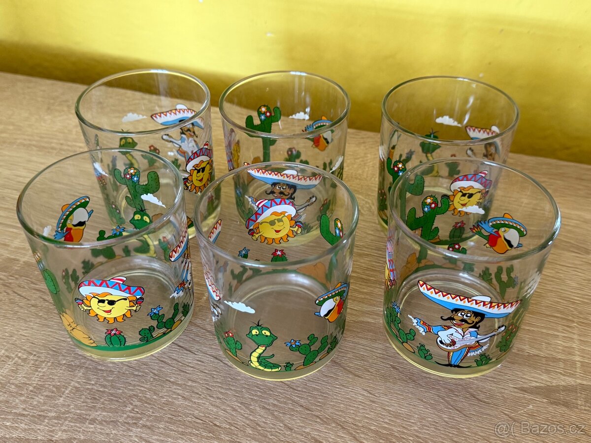 Retro skleničky pro děti - 2