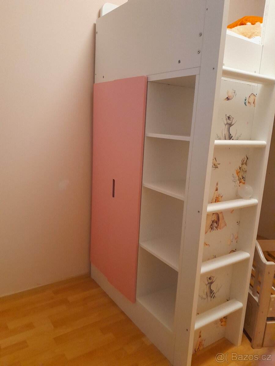 Dětská POSTEL STUVA IKEA + psací stůl se šuplíky + židle - 2
